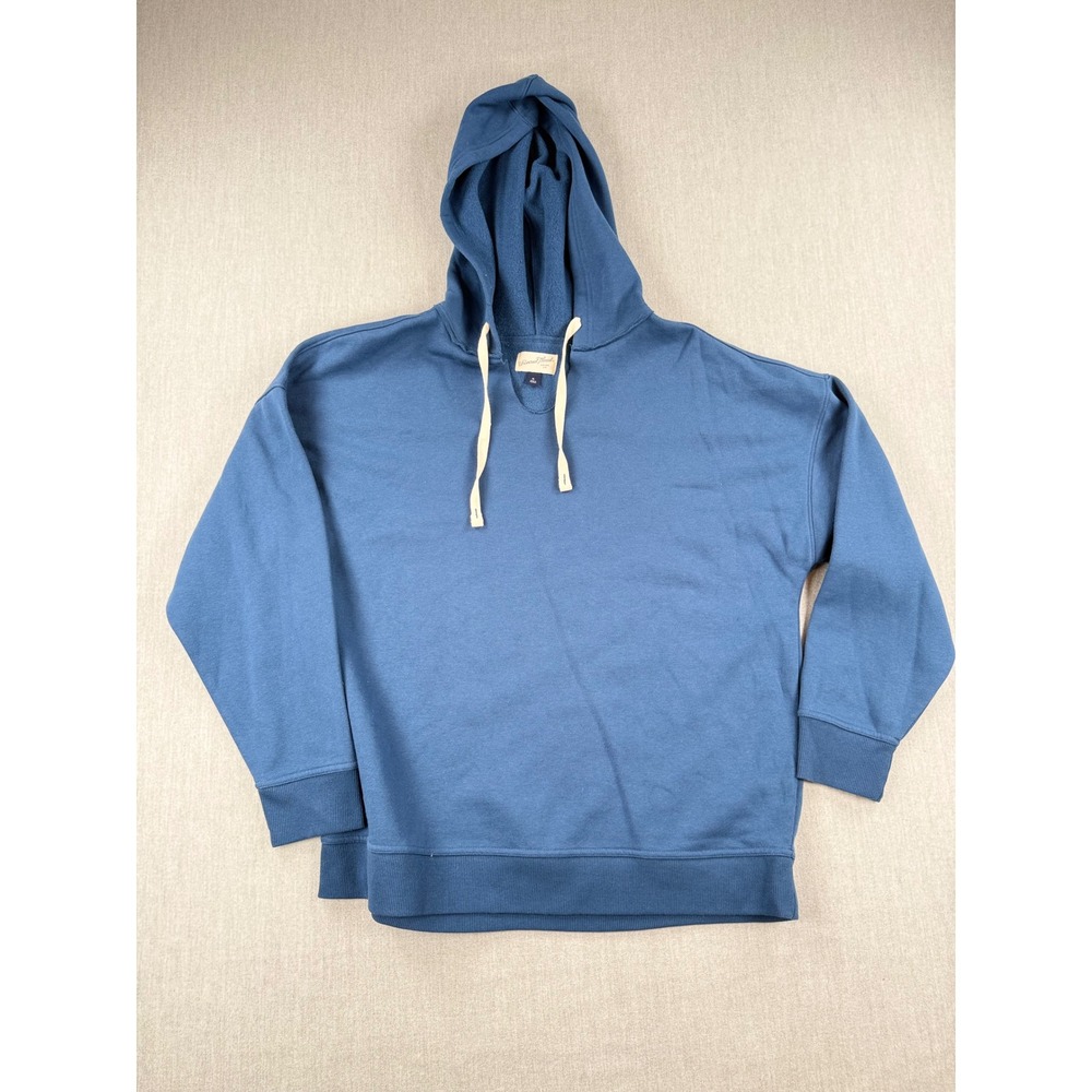 Universal Thread Blue Notched V-Neck Hoodie XL Oversized Fleece Sweatshirt